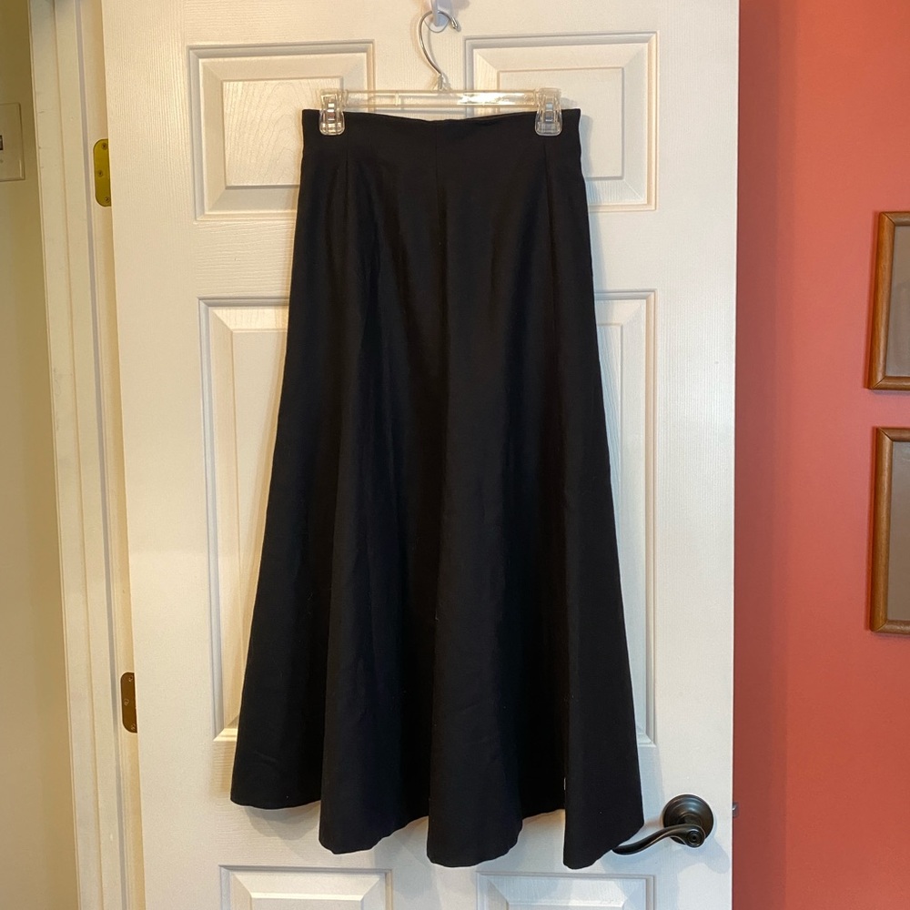Anne Klein II Vintage Black Maxi Skirt